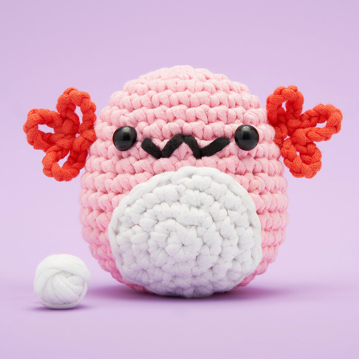 Strawberry the Axolotl Crochet Kit - Pick Your Wooble