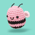 Cornelius the Bee Pink Crochet Kit - Make Small