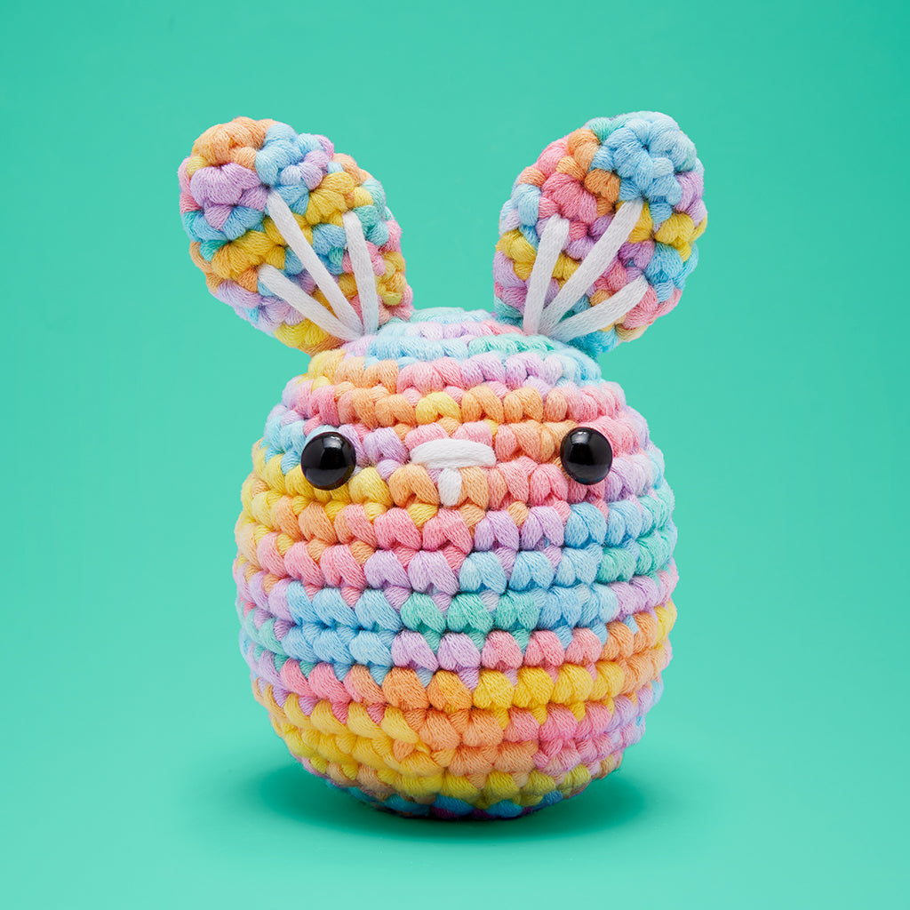 Jojo the Bunny Pastel Crochet Kit - Ready with Yarn