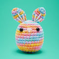 Jojo the Bunny Pastel Crochet Kit - Ready with Yarn