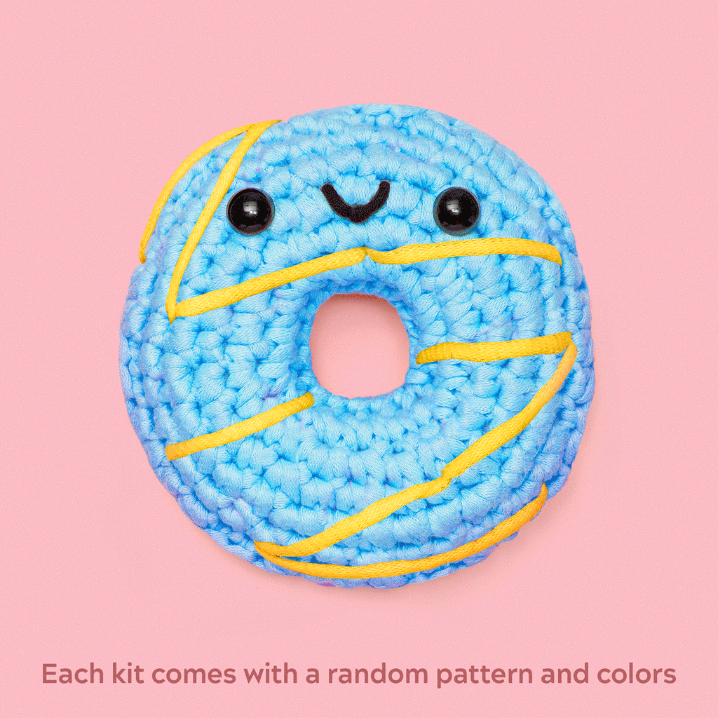 Mystery Donut Crochet Kit - Beginner Guided Kit