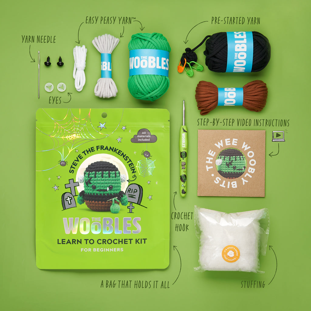 Steve the Frankenstein Crochet Kit - Crochet Your Way