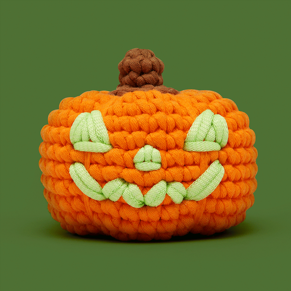 Hal the Jack-o'-lantern Crochet Kit - Simple Craft Fun