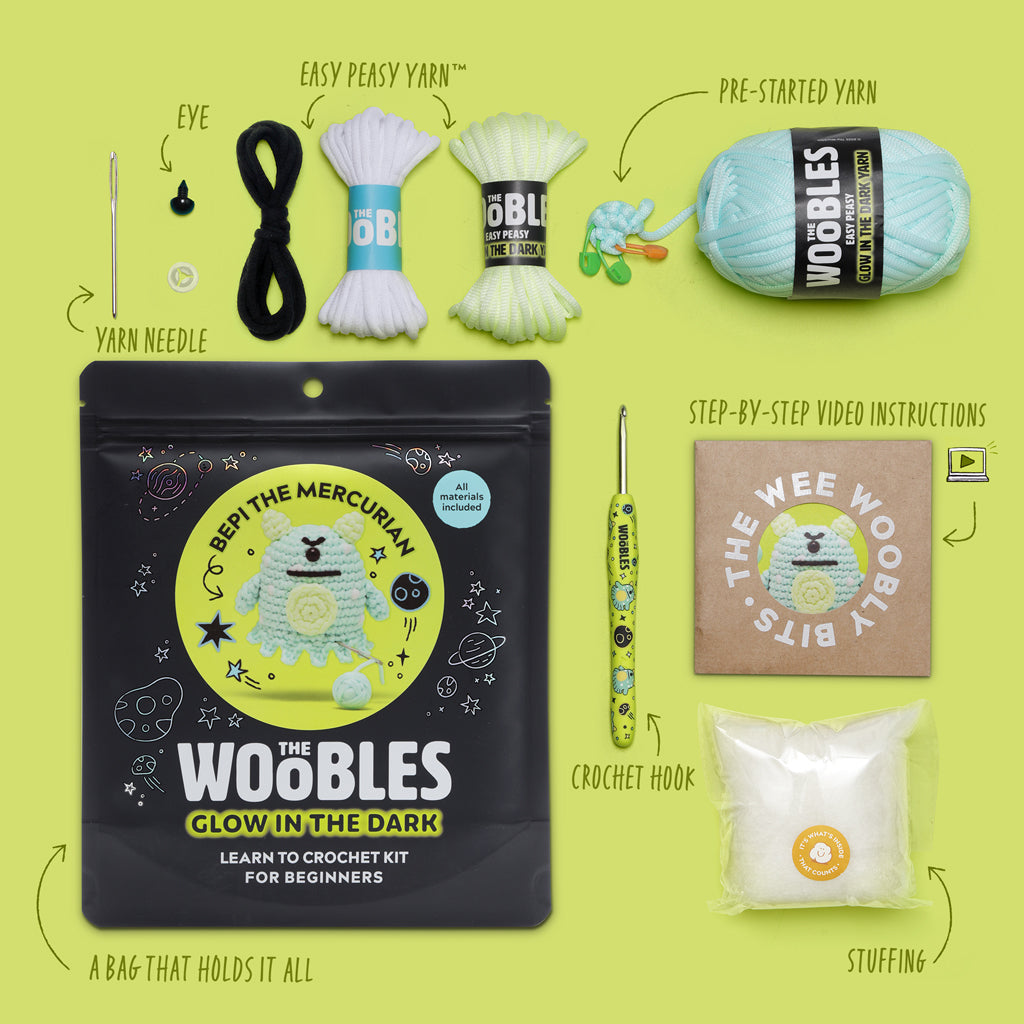 Bepi the Mercurian Crochet Kit - Creative Crafts Daily