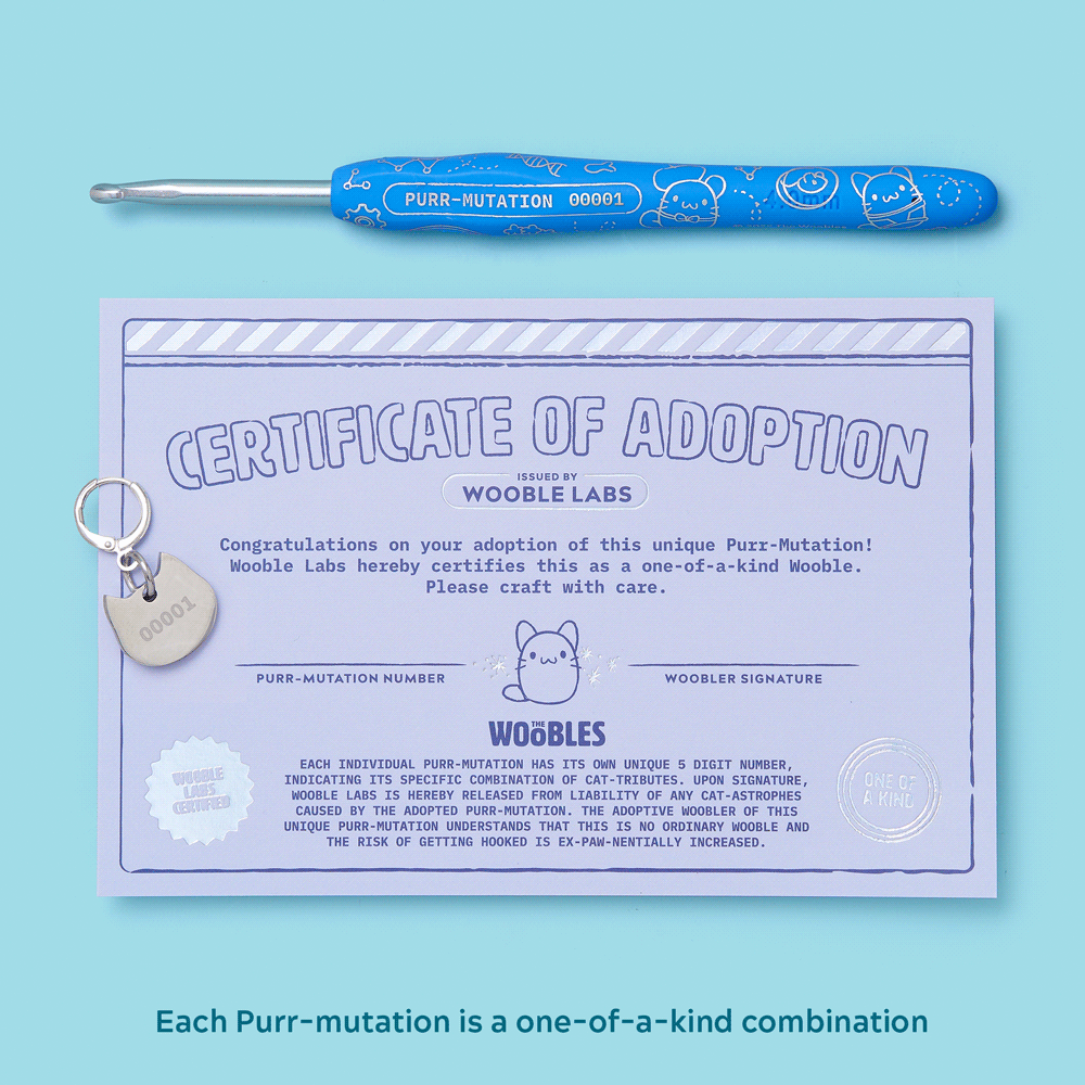 One-of-a-Kind Purr-Mutation Crochet Kit - A Project That Smiles