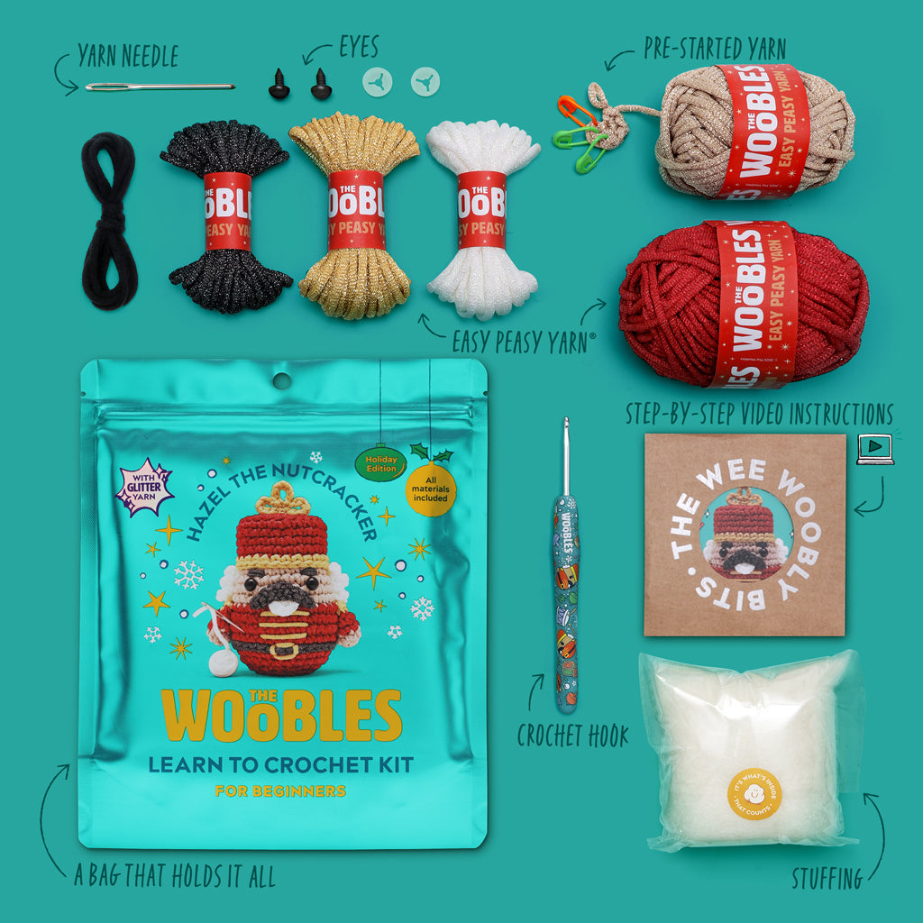 Hazel the Nutcracker Crochet Kit - Make Something Cute