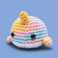 Bjørn the Narwhal Pastel Crochet Kit - Gift a Wooble