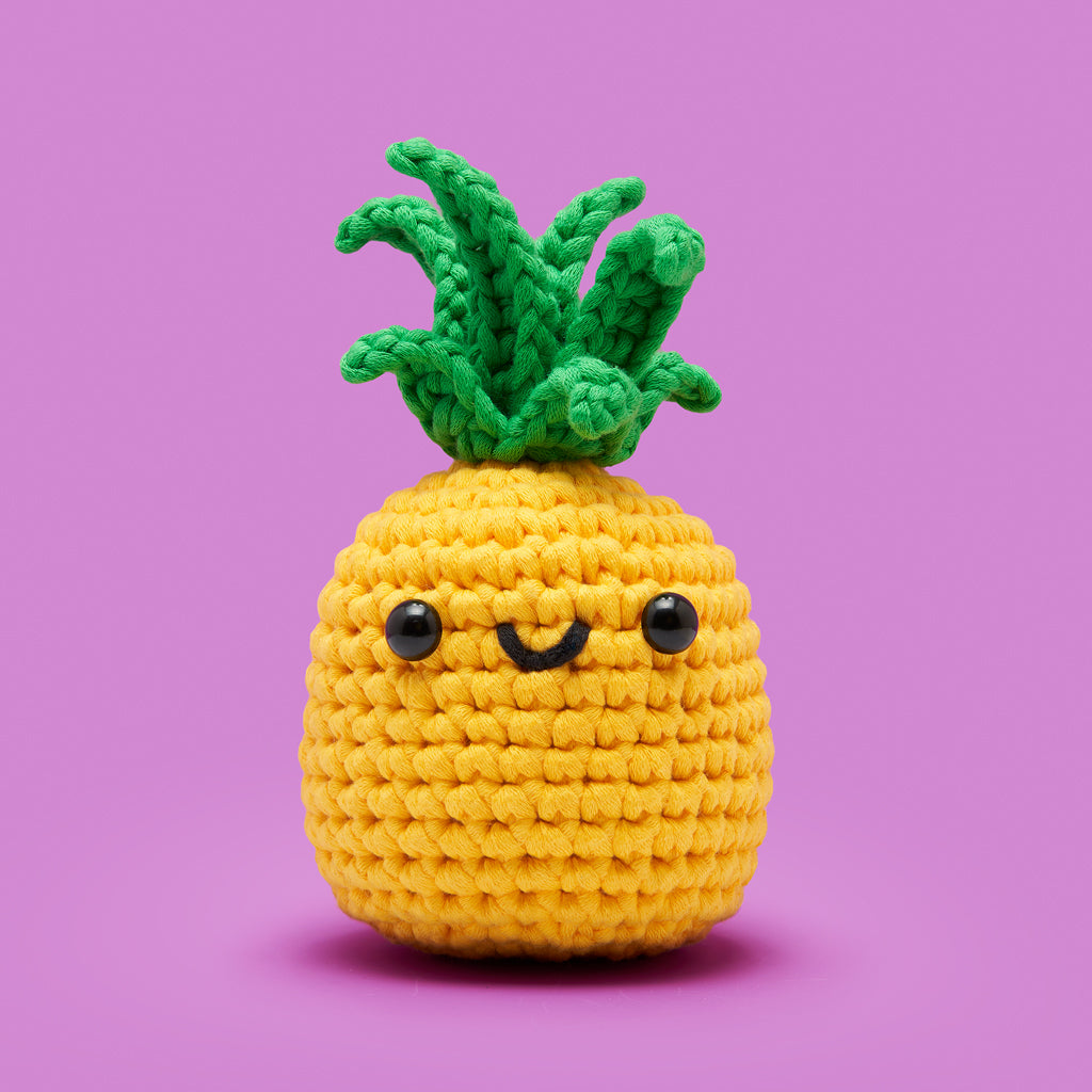 Pinya the Pineapple Crochet Kit - Learn Cute Stitches
