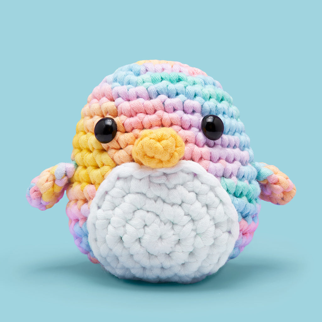 Pierre the Penguin Pastel Crochet Kit - Bring Yarn to Life