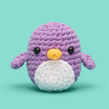 Pierre the Penguin Purple Crochet Kit - For New Crafters