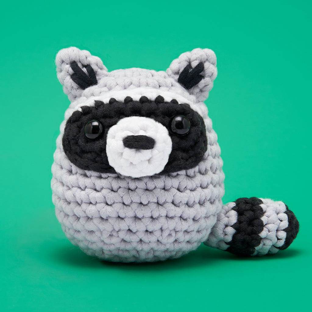 Scooter the Raccoon Crochet Kit - DIY Kit Favorite
