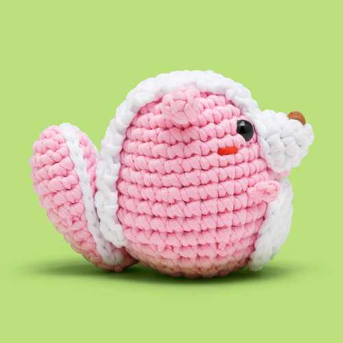 Andre the Skunk Pink Crochet Kit - Meet Your Wooble