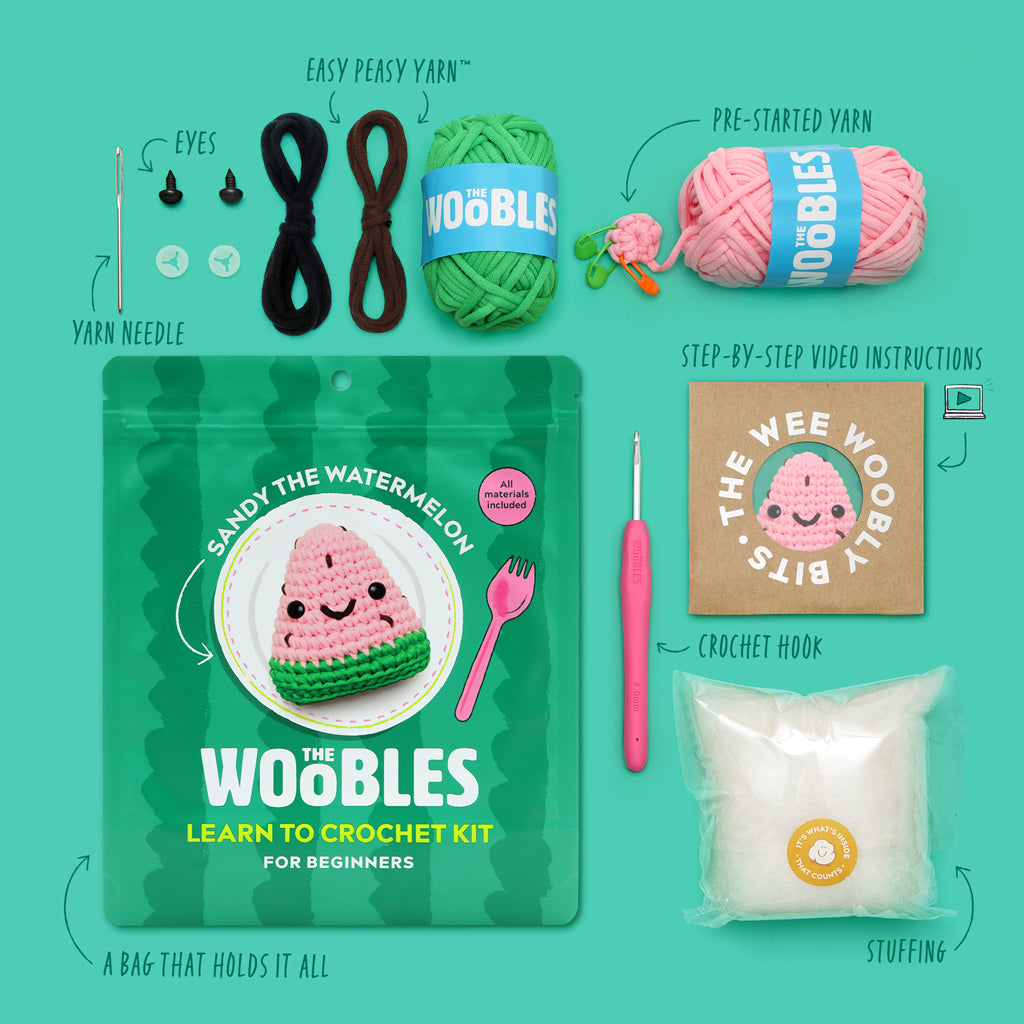 Sandy the Watermelon Crochet Kit - Cozy with Yarn