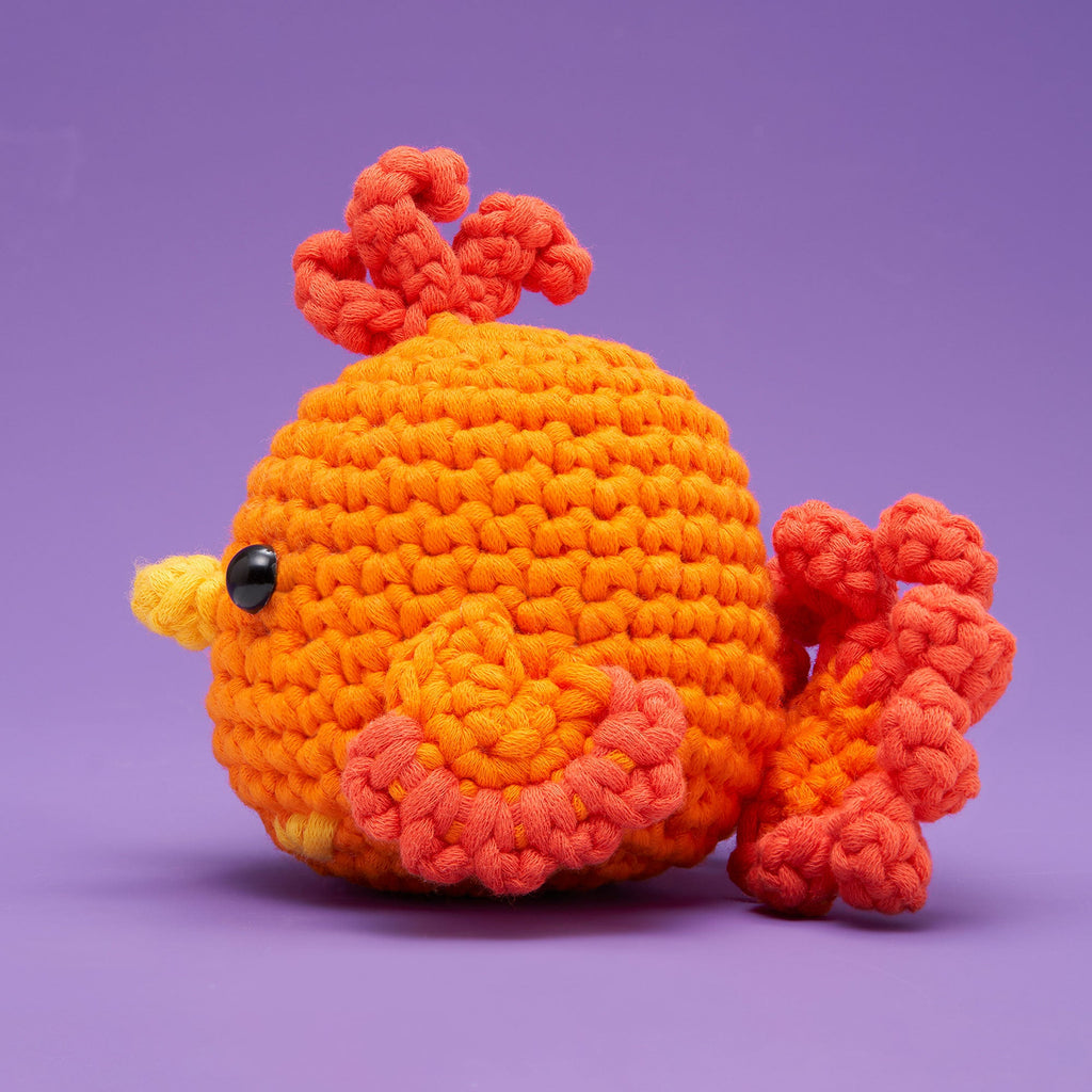 Albie the Phoenix Crochet Kit - Make Your First Wooble