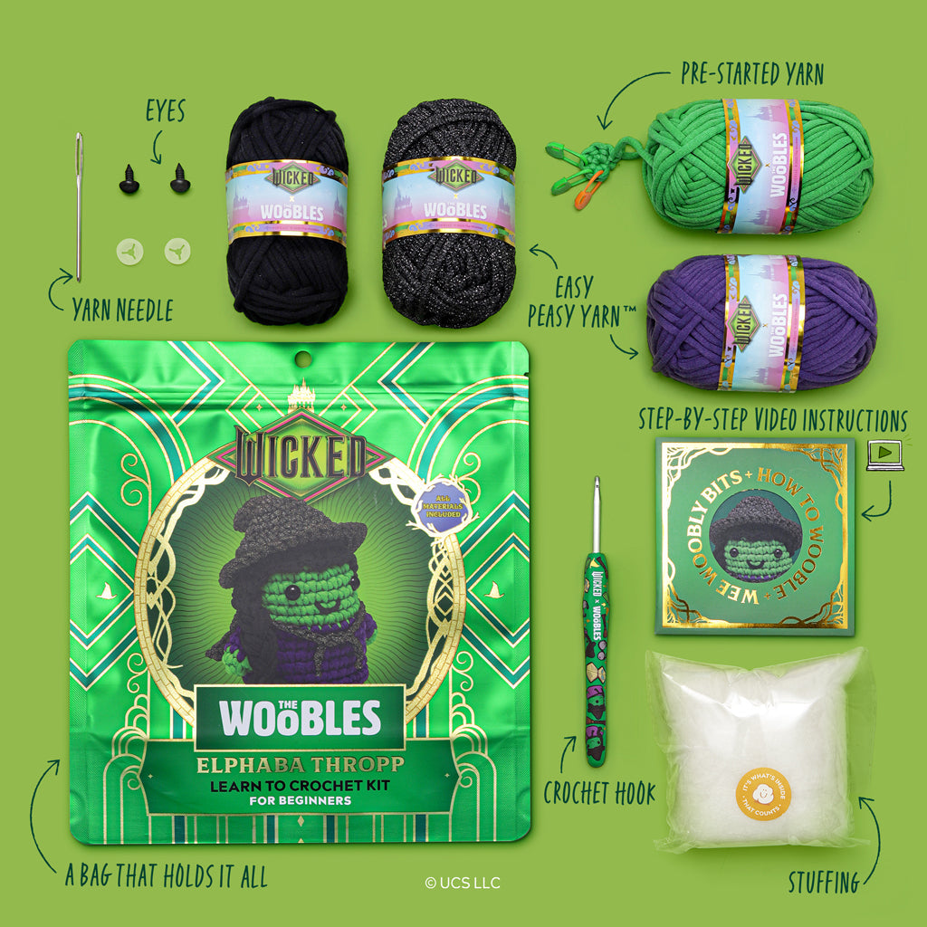 Elphaba Thropp Crochet Kit - Hook. Stitch. Wooble.