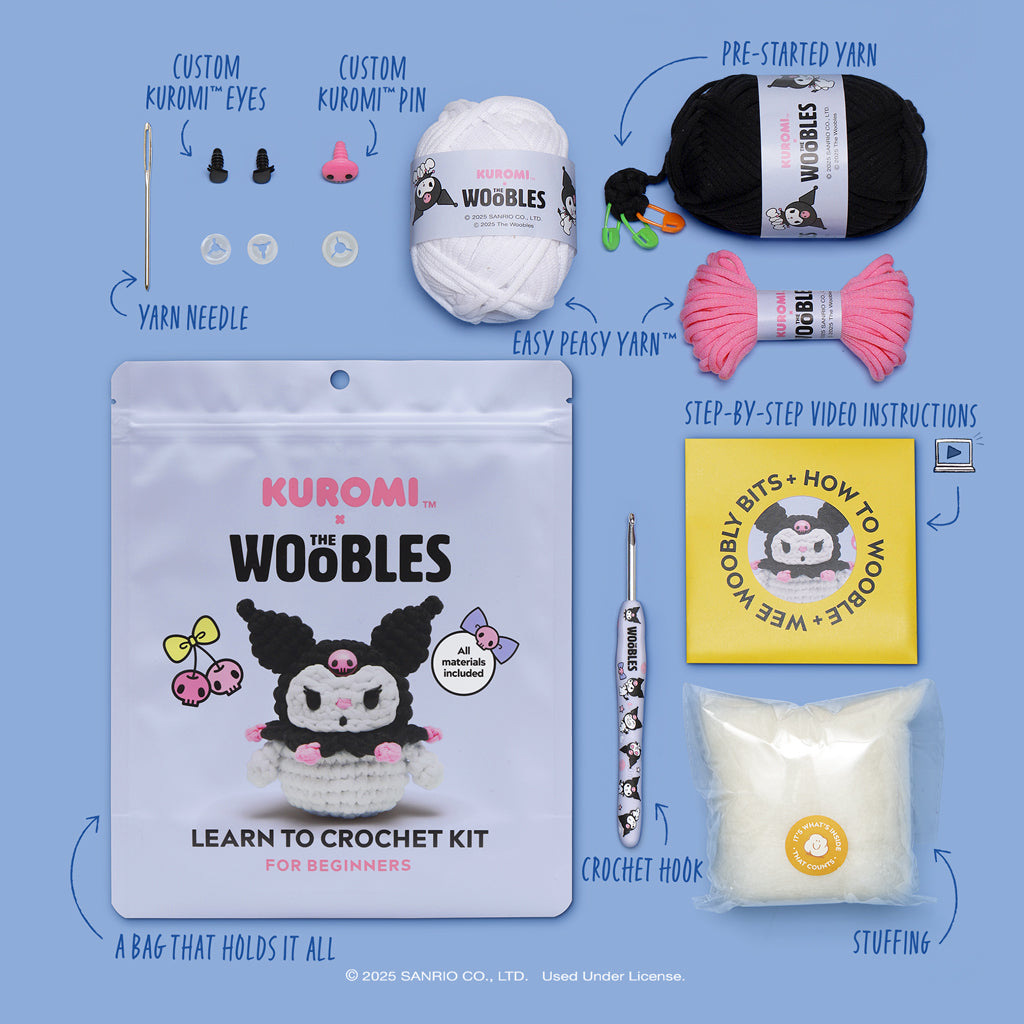 Kuromi™ Crochet Kit - The Beginner Crochet Kit