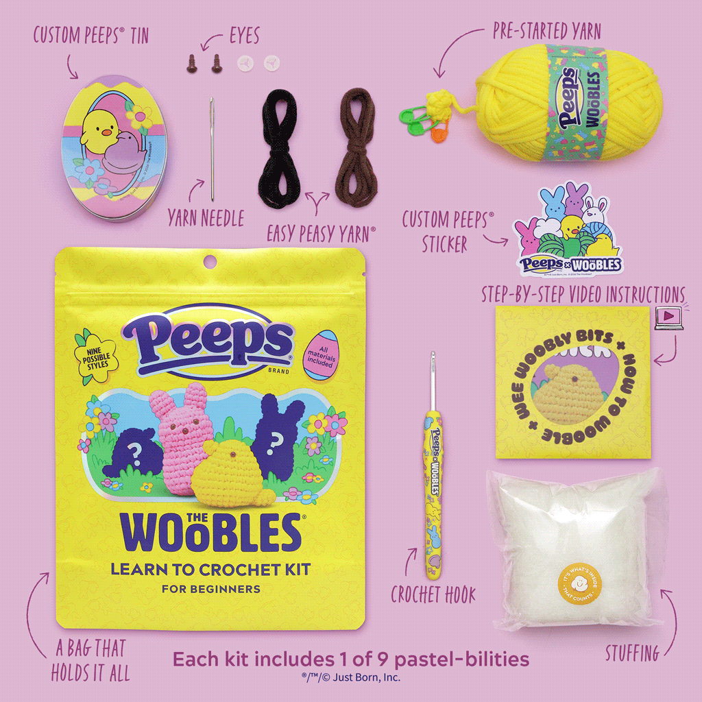 Mystery PEEPS® Crochet Kit - Cozy with Yarn