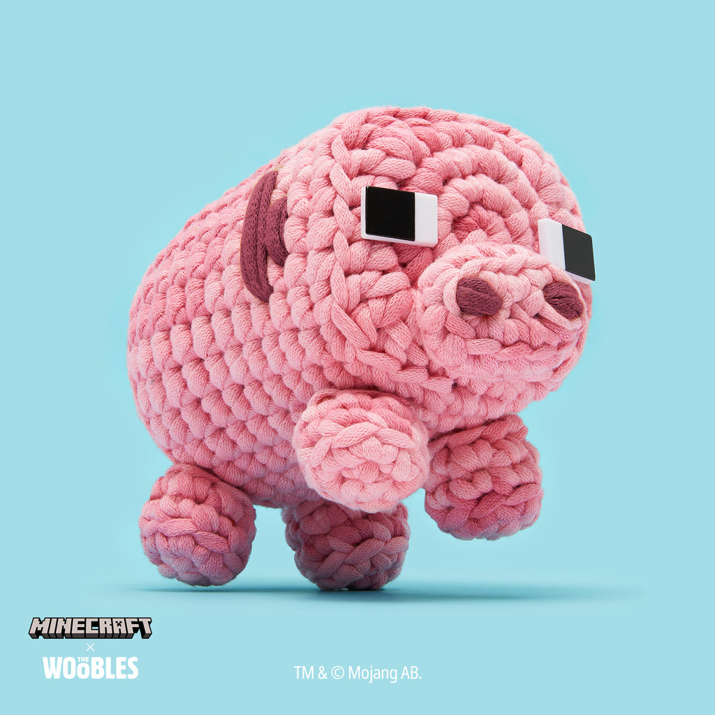 Minecraft Pig Crochet Kit - Make Your First Wooble