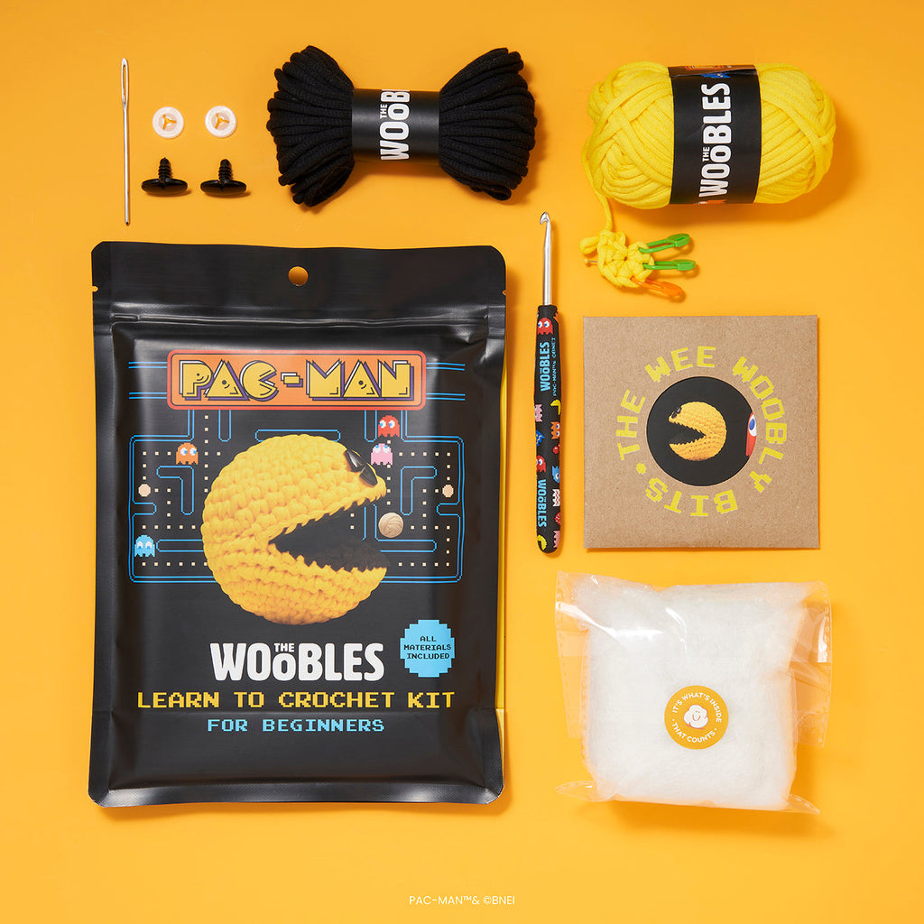 PAC-MAN Crochet Kit - Stitch Your First Friend