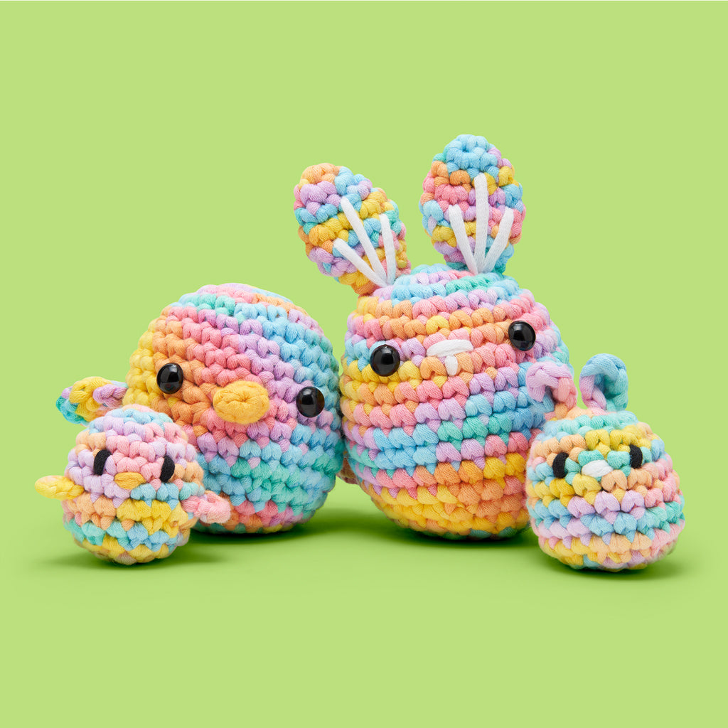 Itty Bitty Wittle Bunny Pastel Accessory Kit - Learn Crochet Today