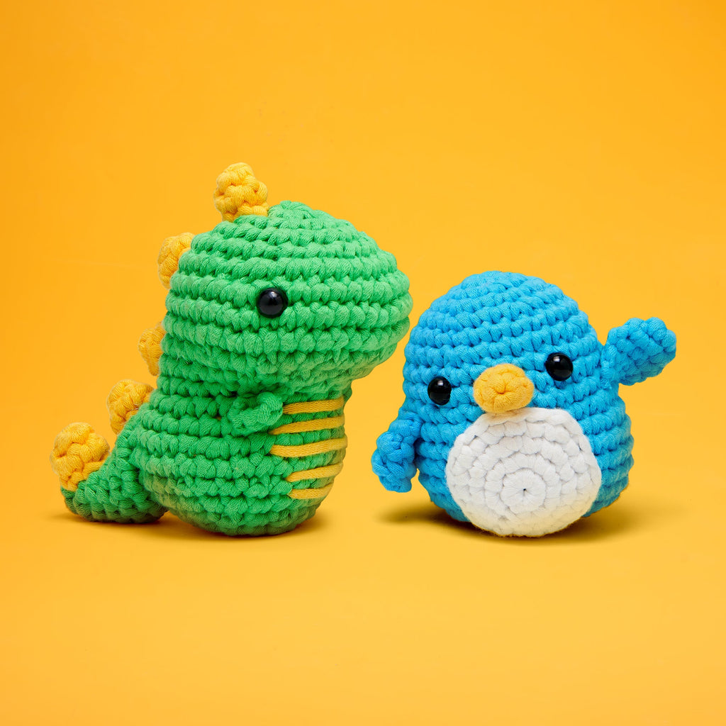 Woobly Duos: Fred and Pierre Bundle - The Fun Crochet Kit