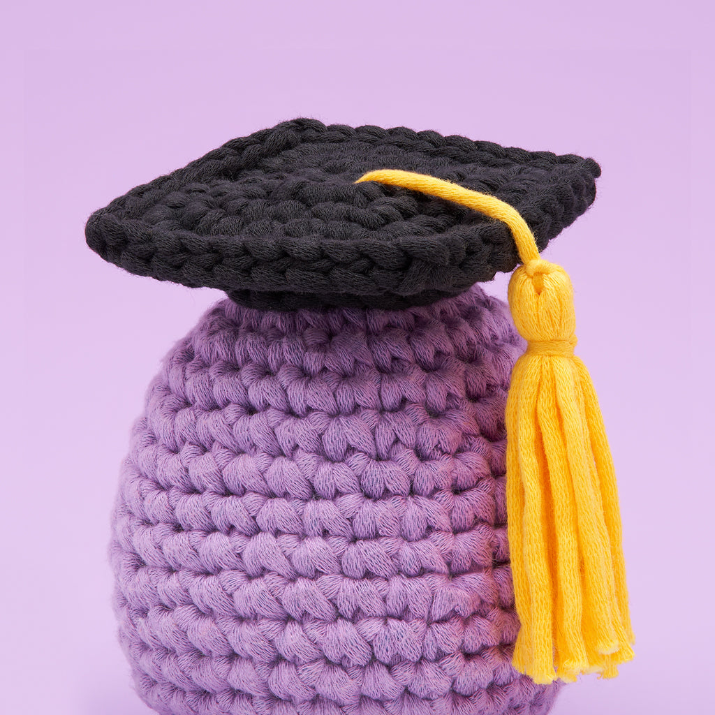 Tiny Graduation Cap Accessory Kit - Fun Crochet Kits
