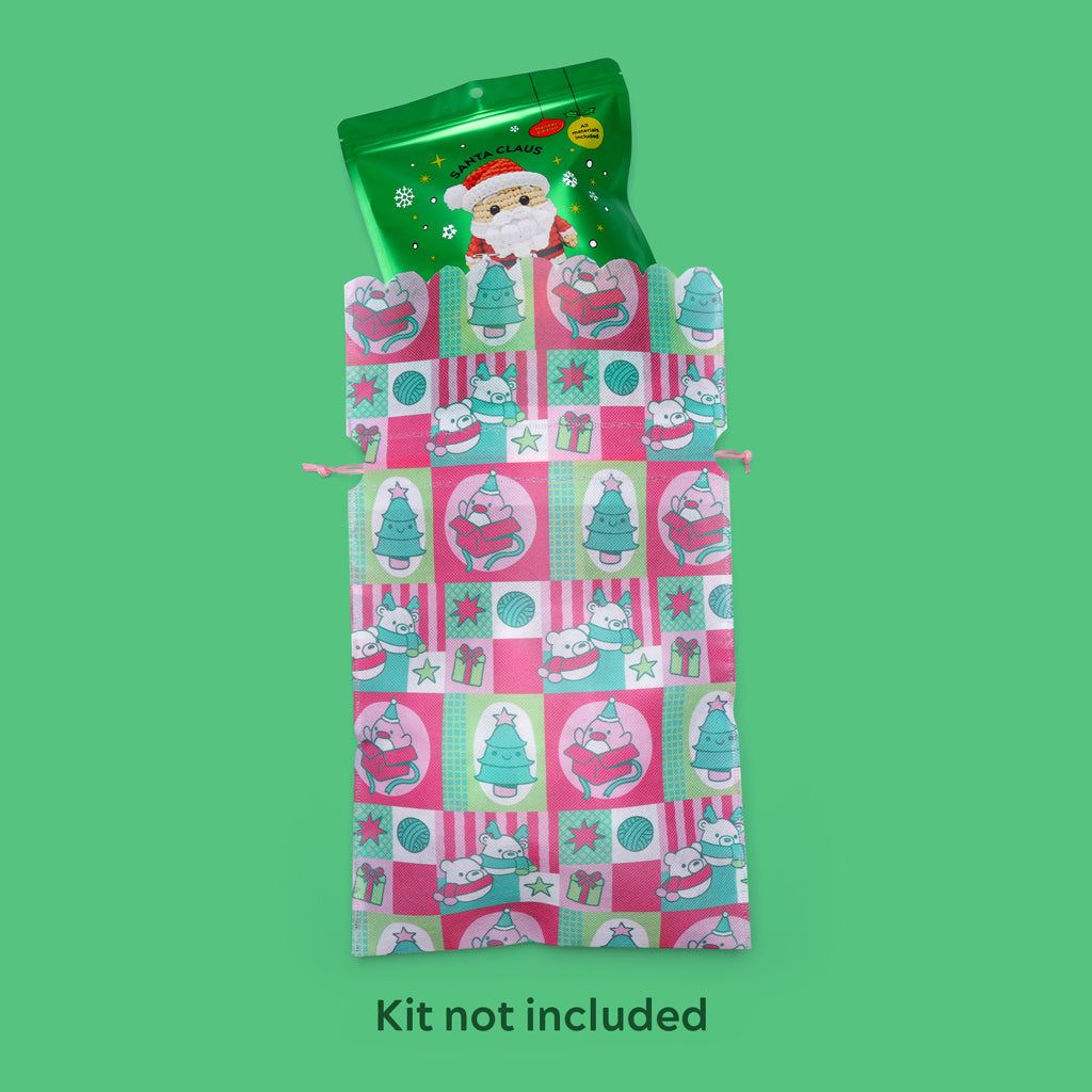 3-Pack Holiday Gift Bag Set - For Yarn Lovers