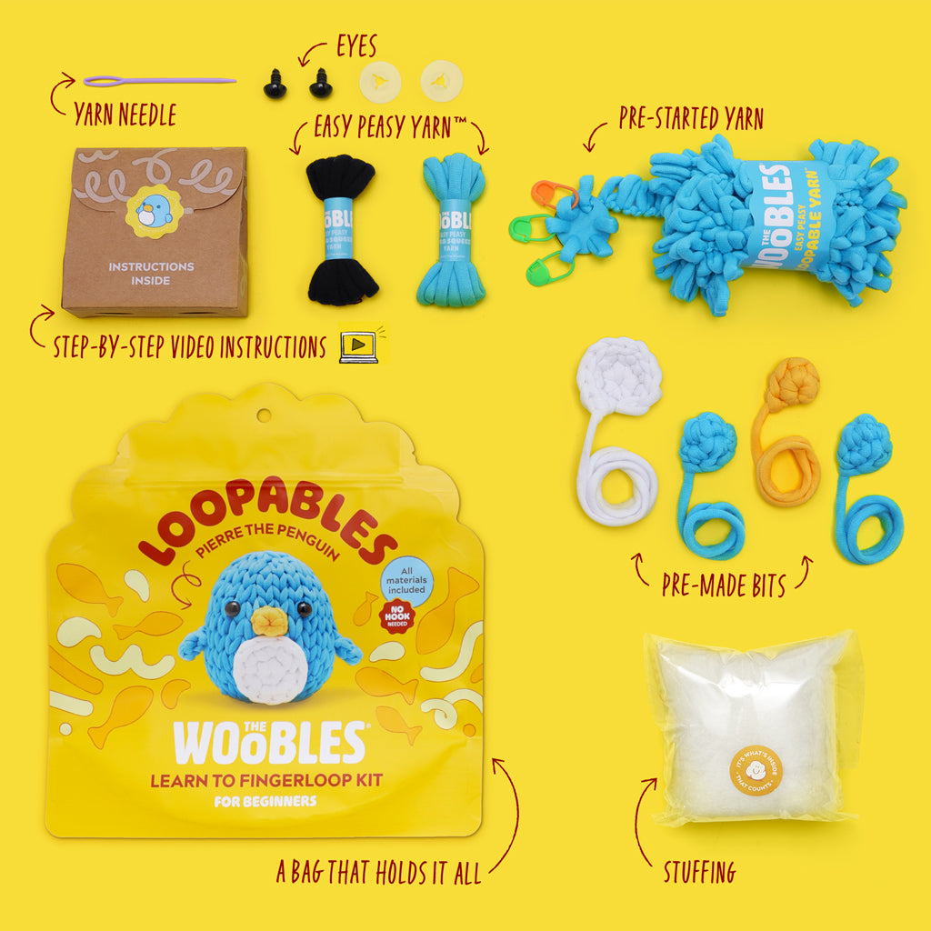 Pierre the Penguin Loopables Kit - Fun Crochet Kits