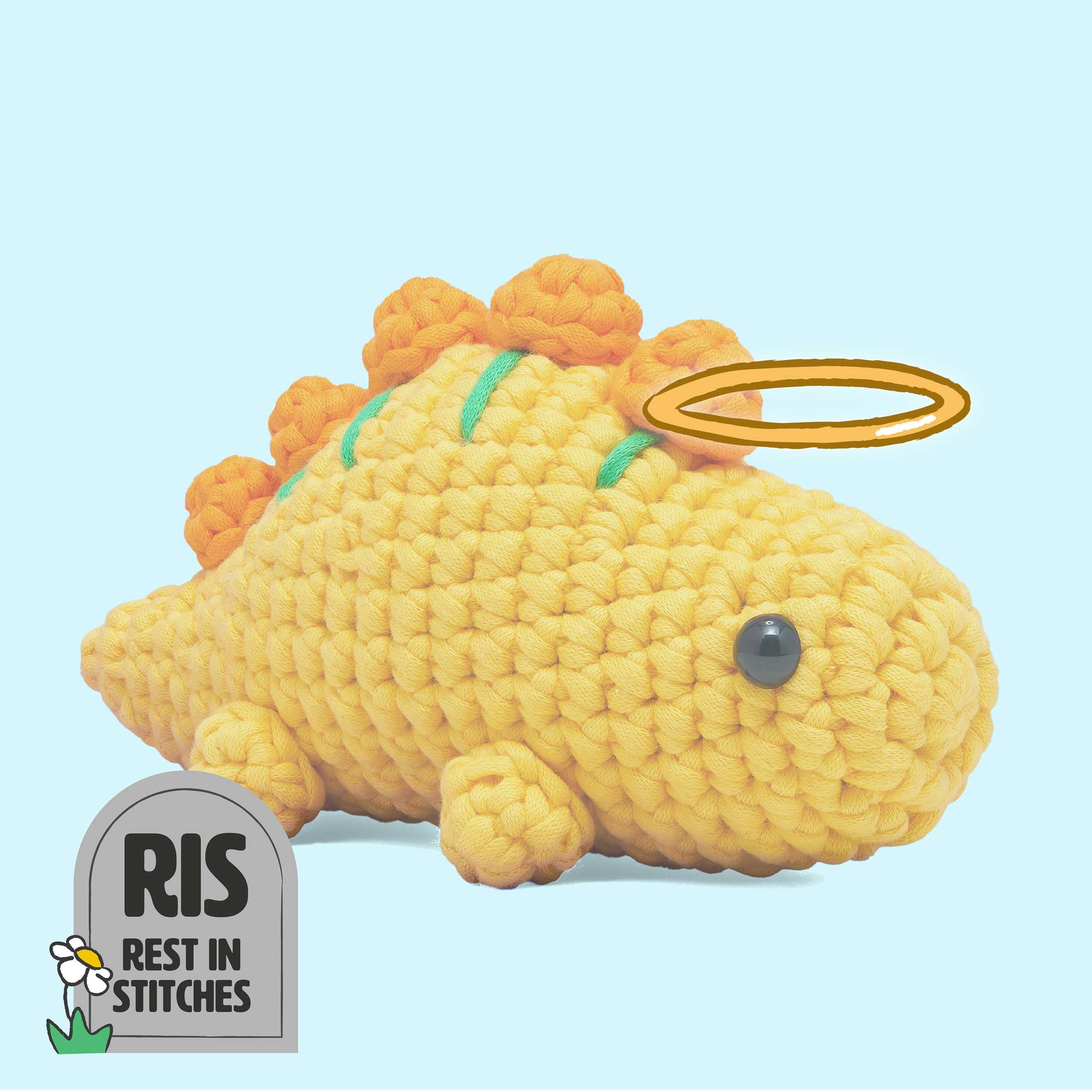 Phoebe the Stegosaurus Crochet Kit - Yarn. Hook. Fun.