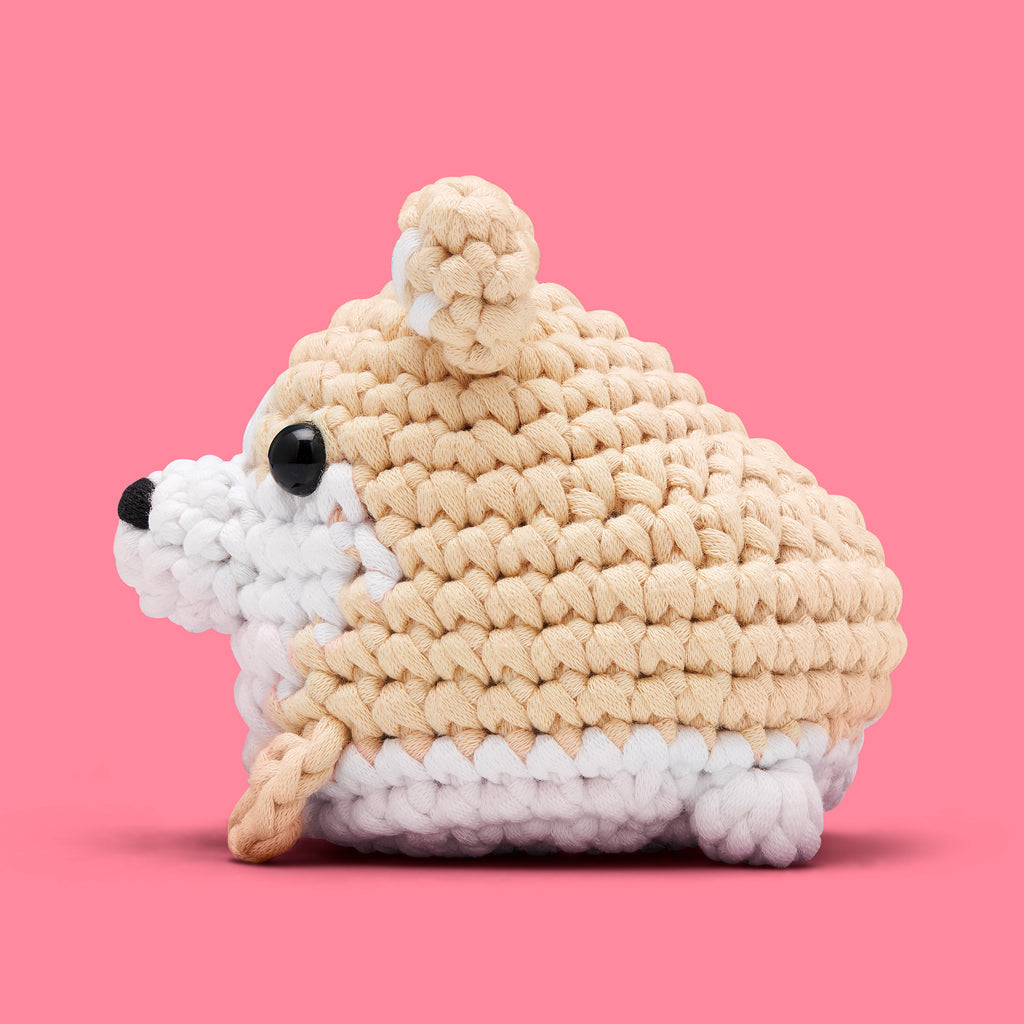 Lizzie the Corgi Crochet Kit - Beginner Kit Favorite