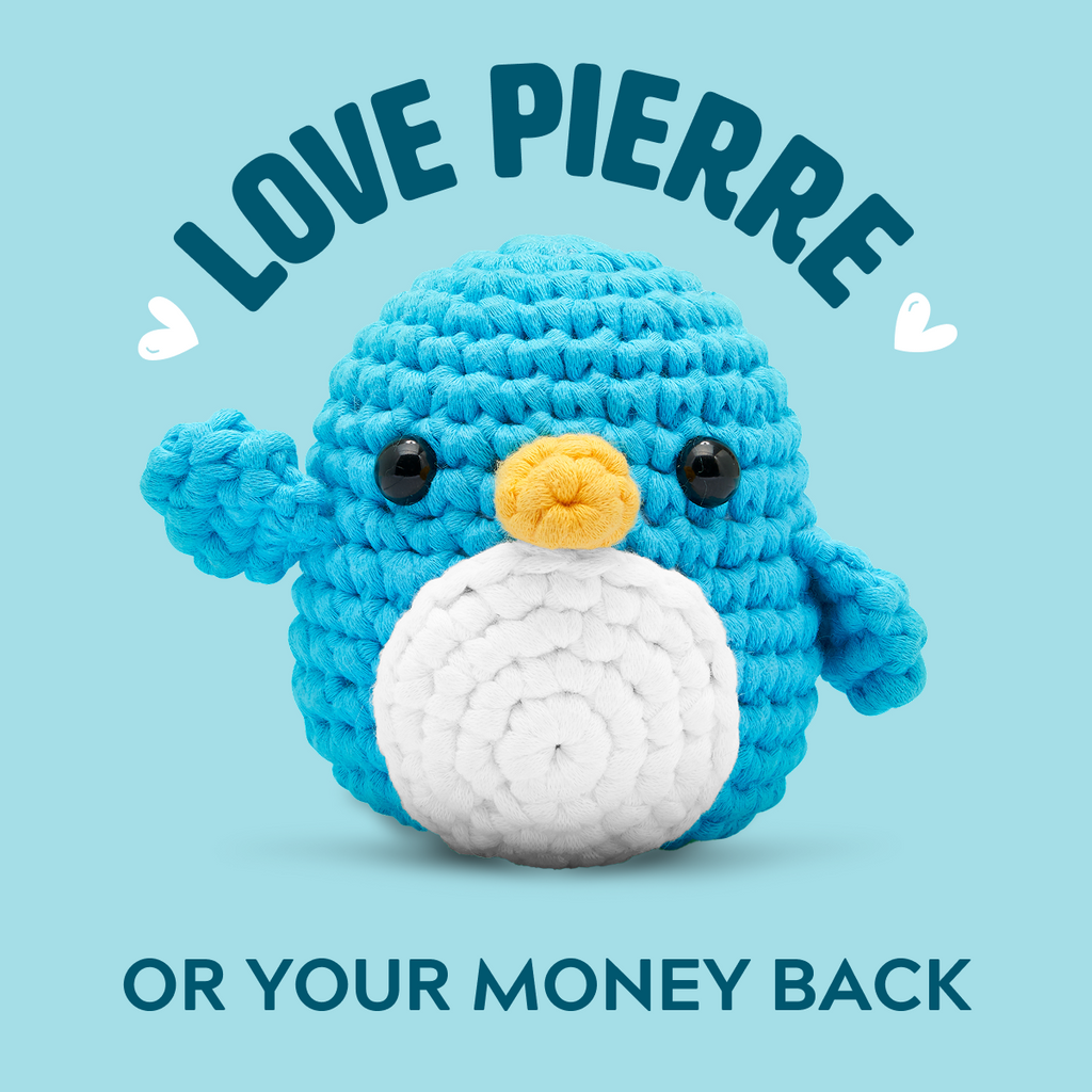 Pierre the Penguin Crochet Kit - Beginner Craft Joy