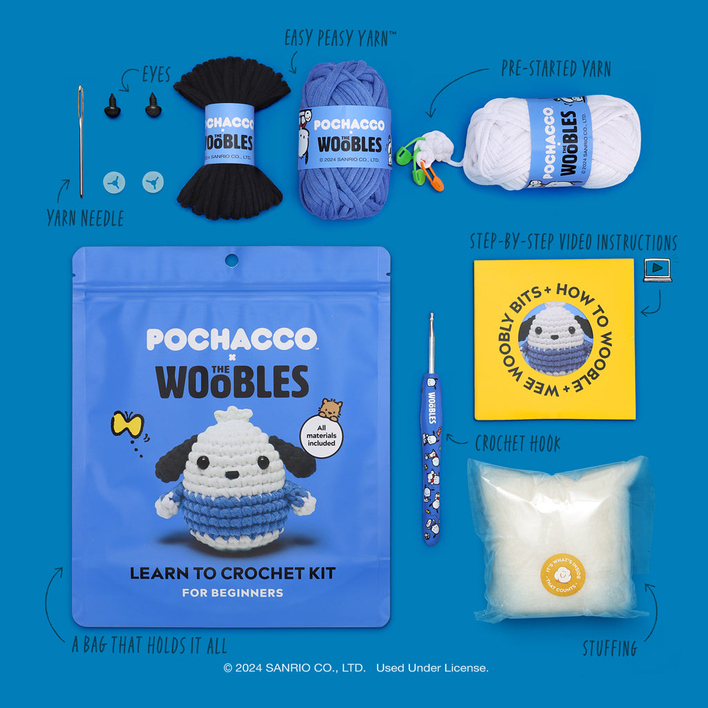 Pochacco™ Crochet Kit - Craft Time Ready