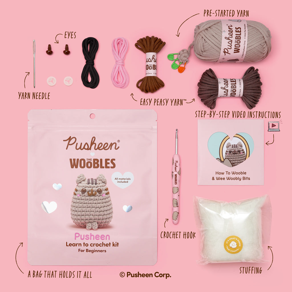 Pusheen Crochet Kit - Crochet Starter Kit