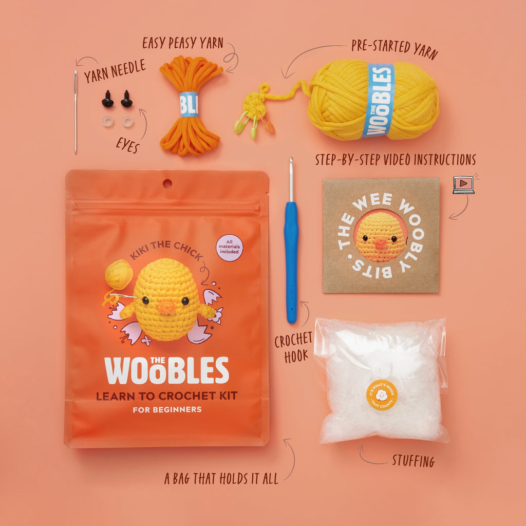 Kiki the Chick Crochet Kit - Crochet Confidence Starts Here