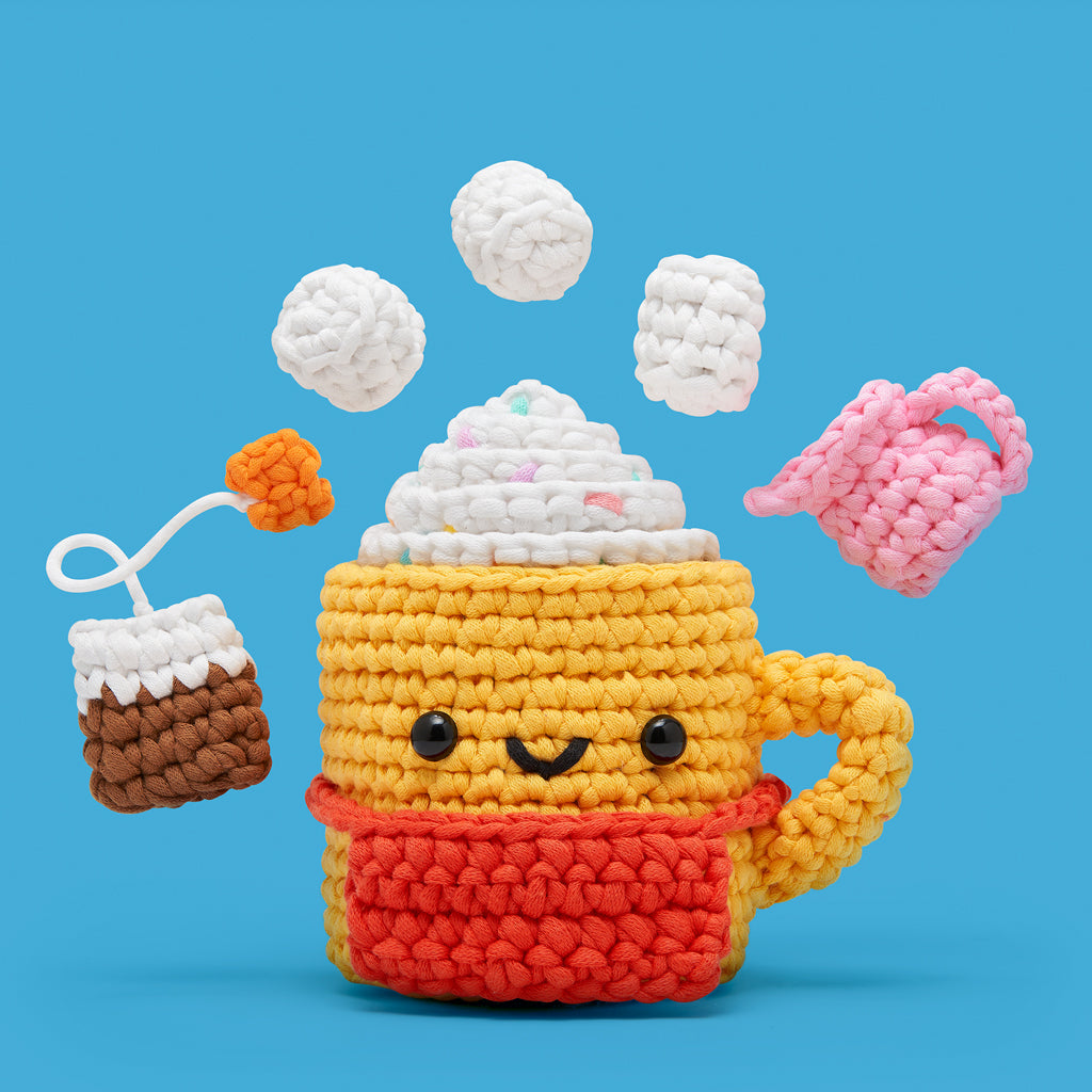 Tiny Barista Apron Accessory Kit - The Beginner Crochet Kit