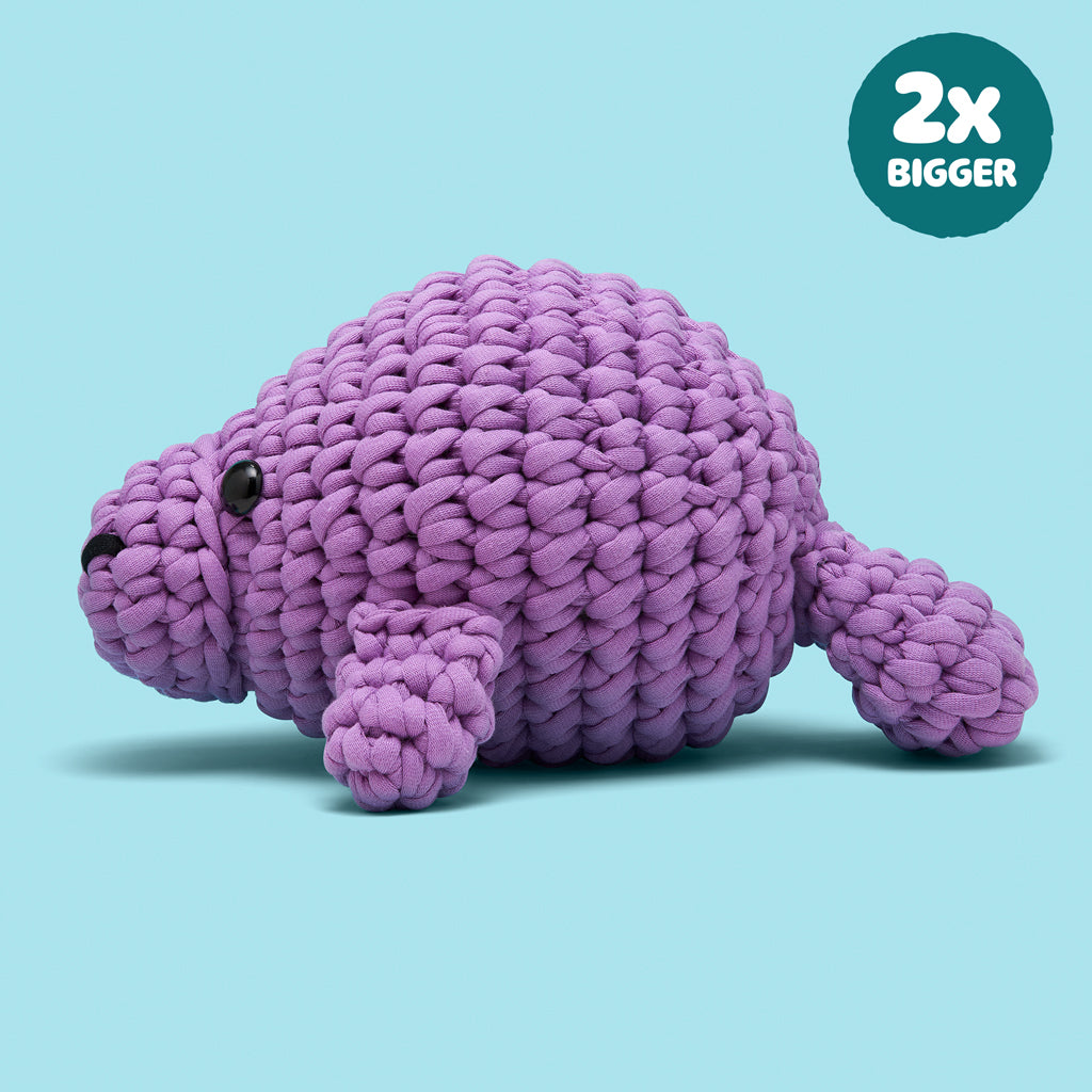 Phyllis the Manatee Extra Squeezy Crochet Kit - Pick a Craft Night