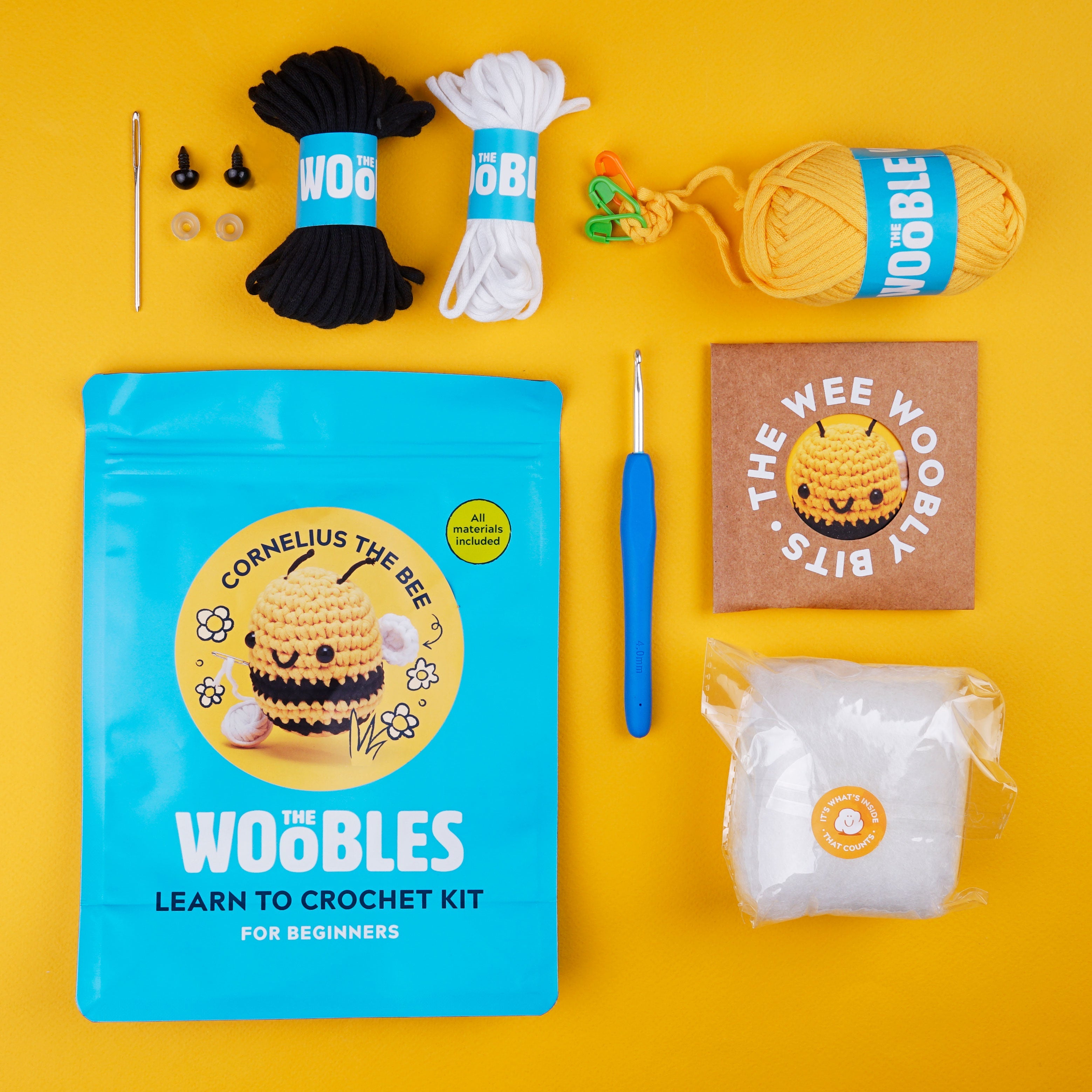 Cornelius the Bee Crochet Kit - Perfect for Beginners